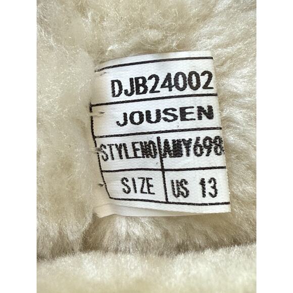 Jousen Mens Suede Boots Size 13 Tan Leather Chestnut Casual Outdoor Comfort New - Picture 6 of 8